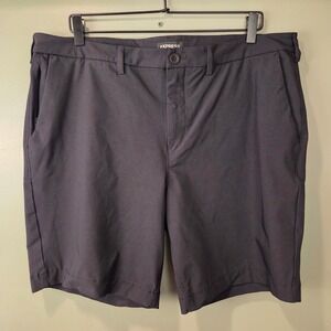 Express Men's Slim Above The Knee Shorts 8" Inseam Size 38 Black